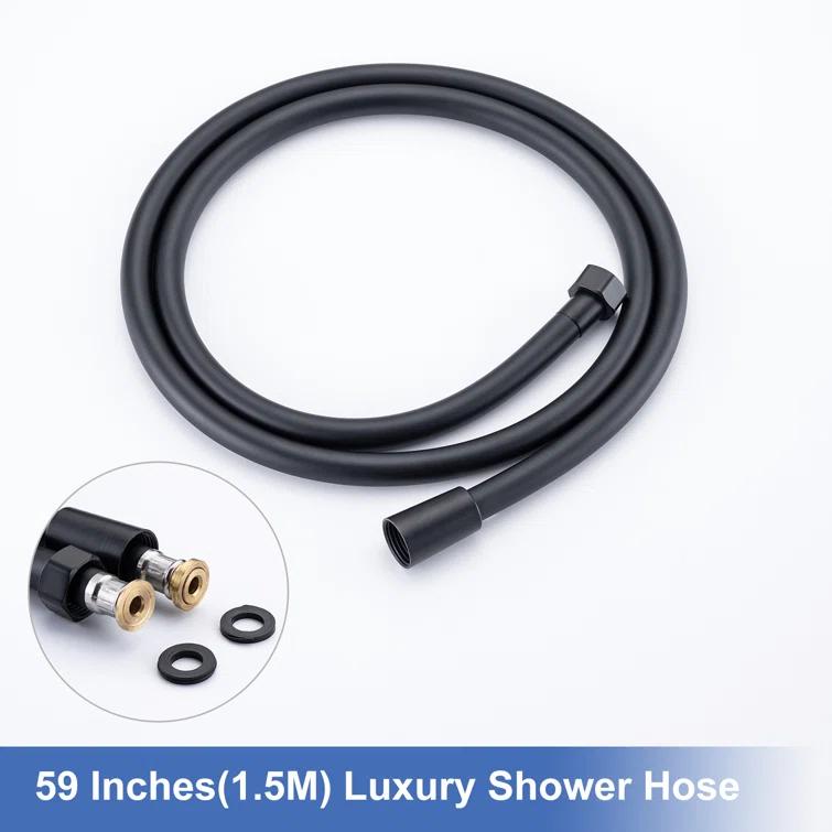 Rainlex Rainlex Rain Shower System Multi-function Hand Shower with  Slide Bar RX2001H