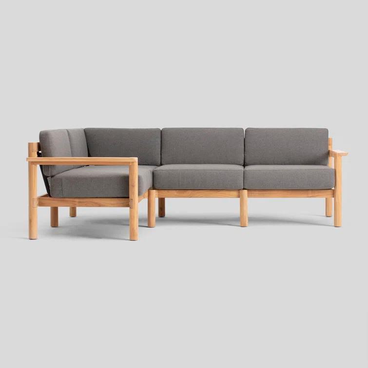 Haven 4 - Person Modular Patio Conversation Sets with Sunbrella® Cushions