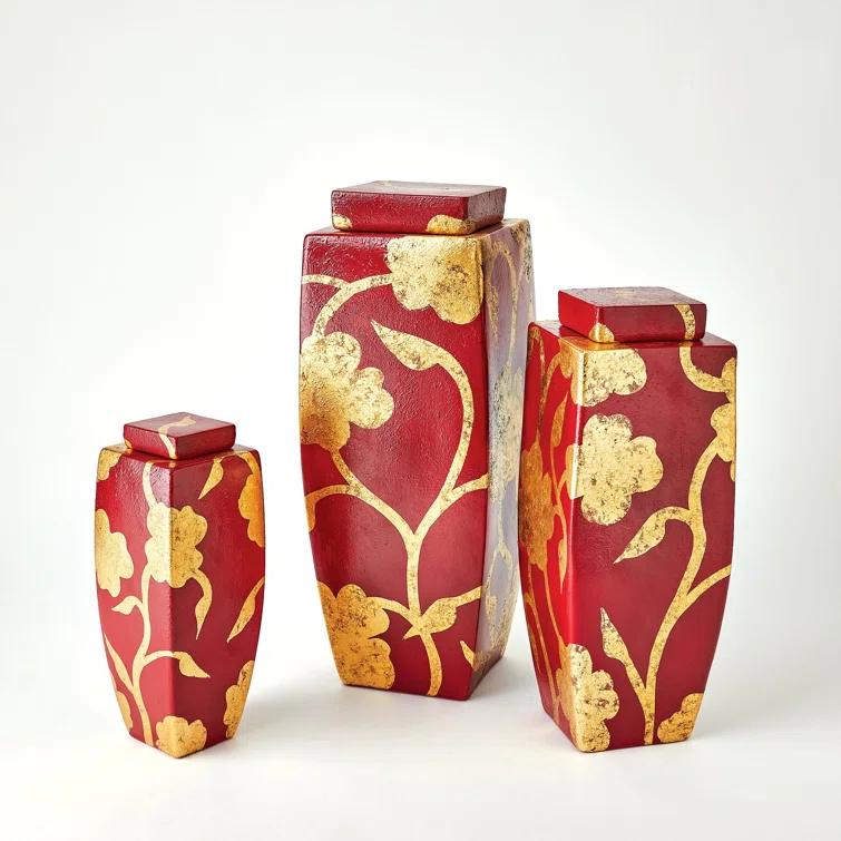 Flora Handmade Ceramic Decorative Urns & Jars