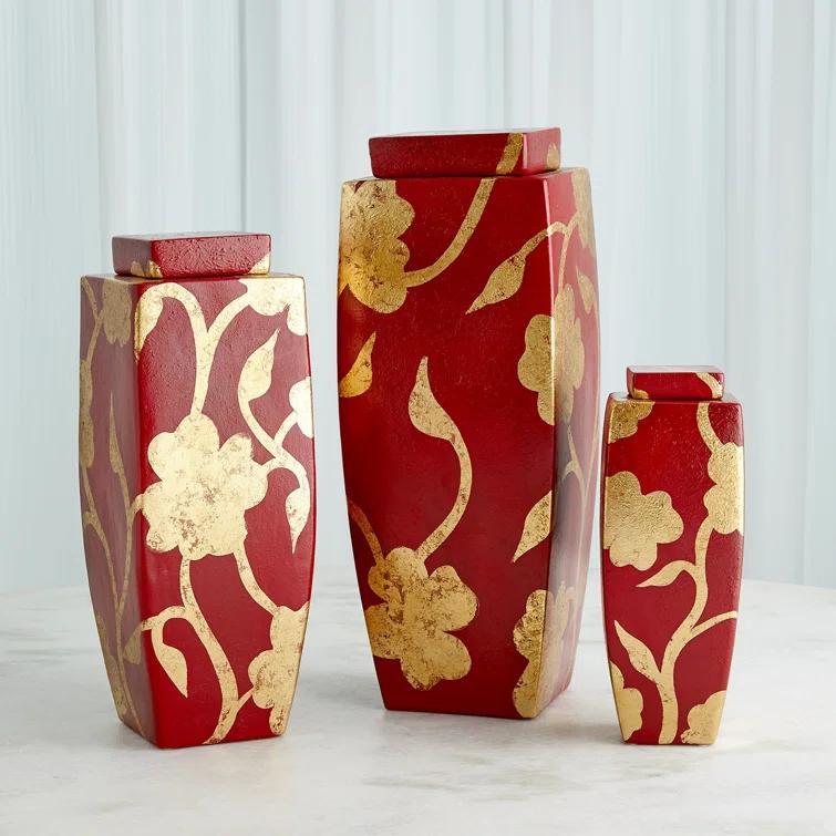 Flora Handmade Ceramic Decorative Urns & Jars
