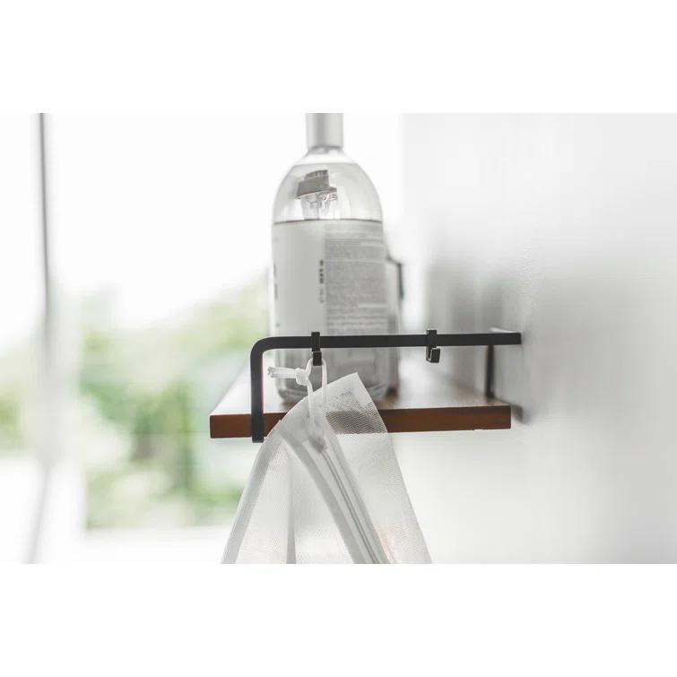 Yamazaki Home Wall-Mounted Space Saving Wood Shelf, Wood