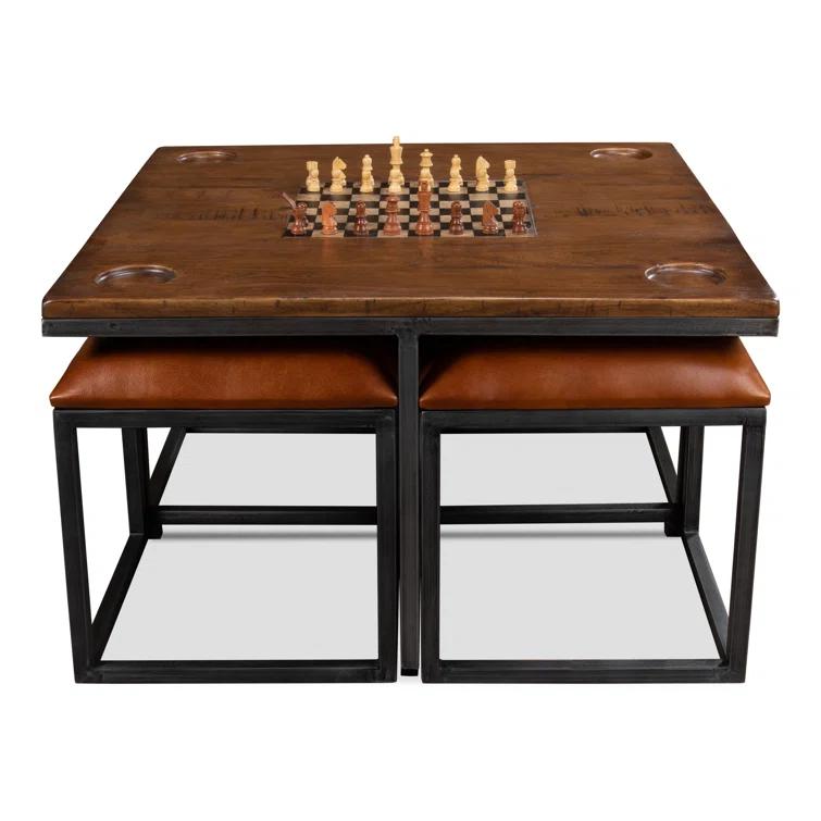 Sarreid Ltd Sarreid Ltd 36'' L Solid + Manufactured Wood Game Set