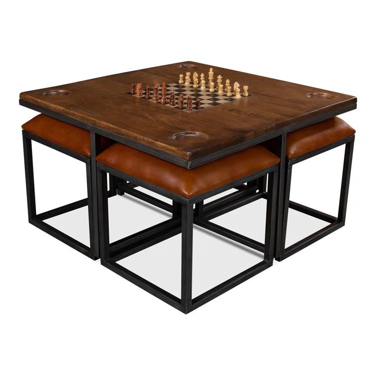 Sarreid Ltd Sarreid Ltd 36'' L Solid + Manufactured Wood Game Set