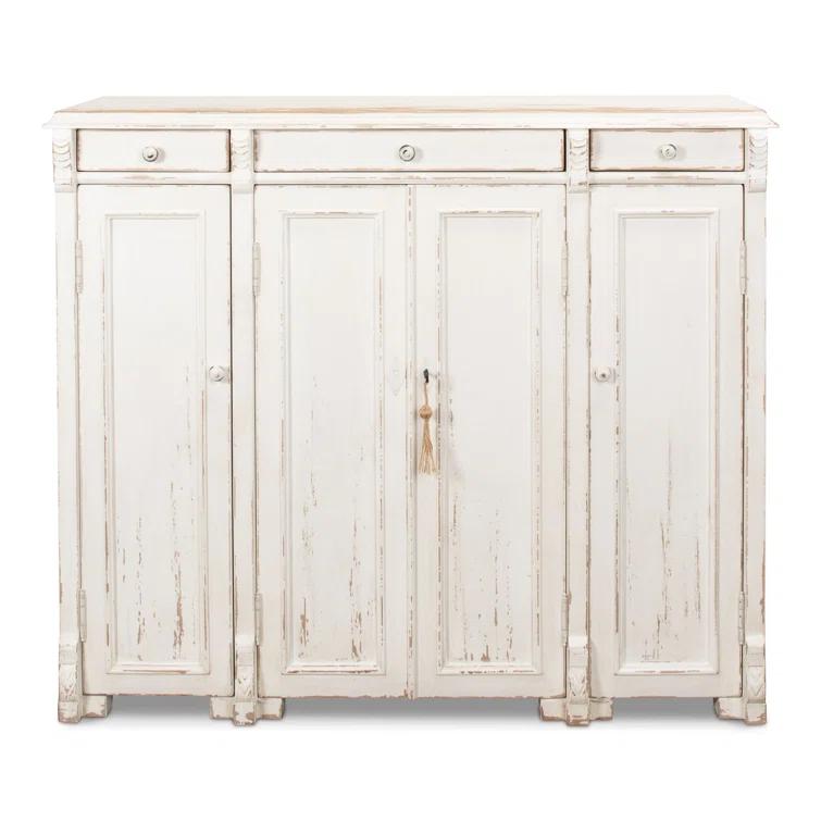 Elegant Transitional White 3-Drawer Sideboard - 51" Width