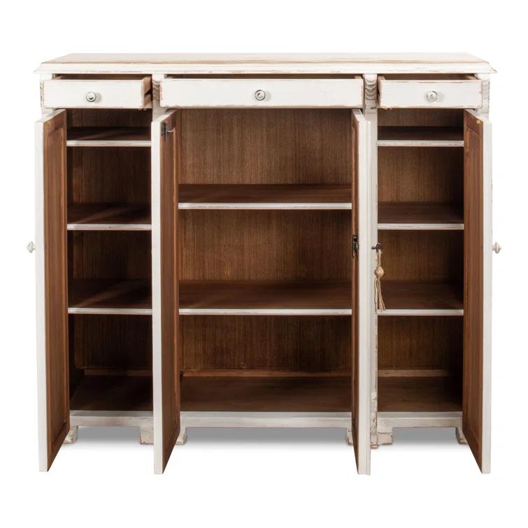 Elegant Transitional White 3-Drawer Sideboard - 51" Width