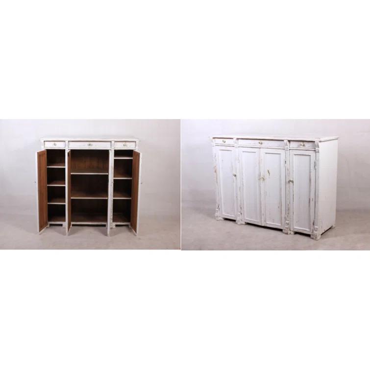 Elegant Transitional White 3-Drawer Sideboard - 51" Width