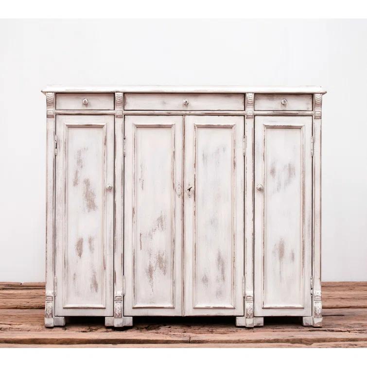 Elegant Transitional White 3-Drawer Sideboard - 51" Width