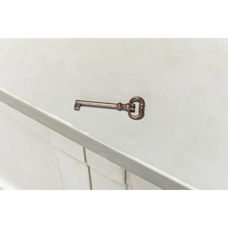 Luciana 112'' White and Gray Wood Buffet with 6 Doors