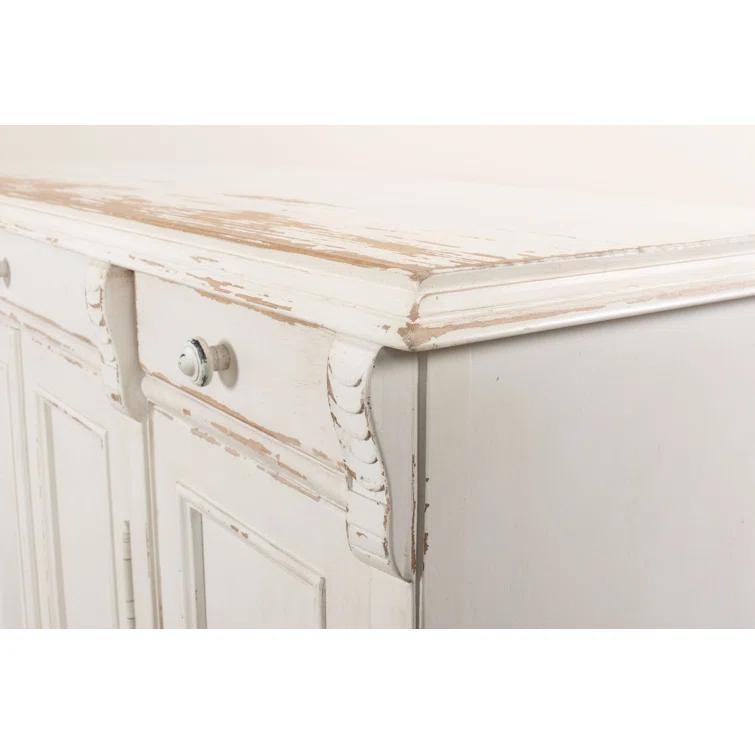 Elegant Transitional White 3-Drawer Sideboard - 51" Width