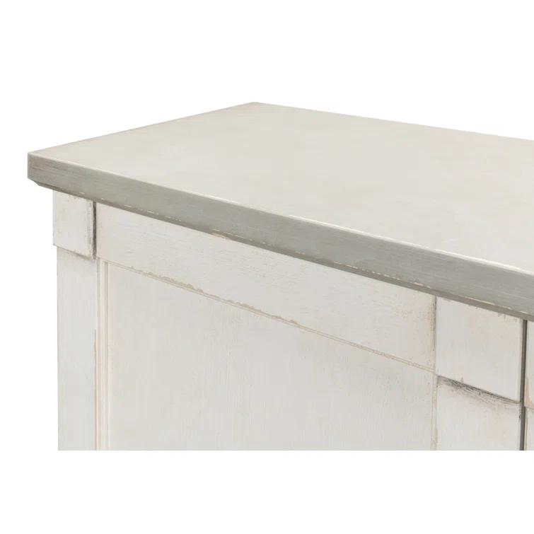 Boxholm Transitional 112'' Gray Stone Sideboard