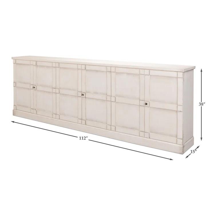 Boxholm Transitional 112'' Gray Stone Sideboard
