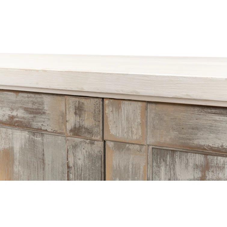 Boxholm Transitional 112'' Gray Stone Sideboard