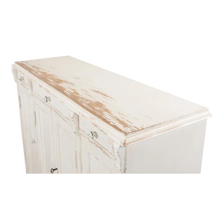 Elegant Transitional White 3-Drawer Sideboard - 51" Width