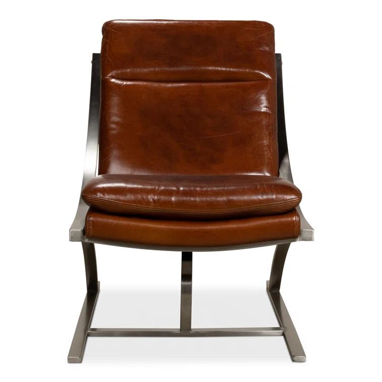 Mc Queen Leather Accent Chair