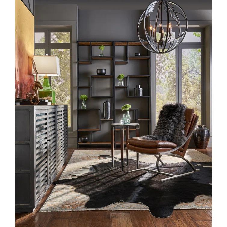 Mc Queen Leather Accent Chair