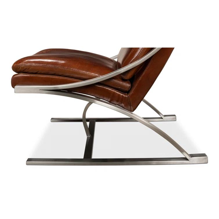 Mc Queen Leather Accent Chair