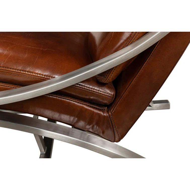 Mc Queen Leather Accent Chair