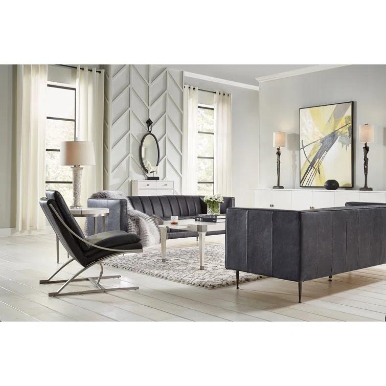 Mc Queen Leather Accent Chair