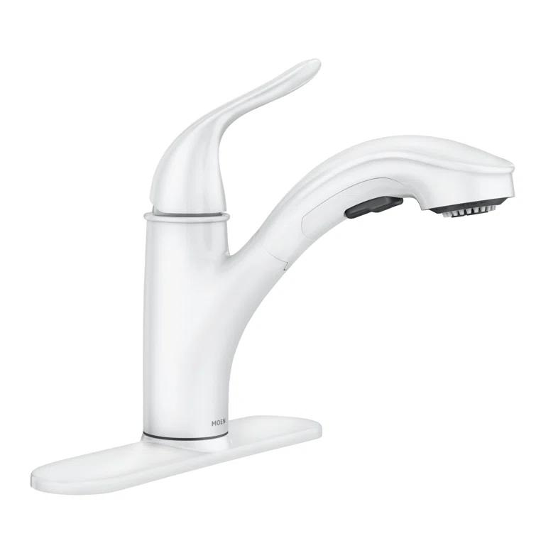 Moen Brecklyn Single-Handle Pull-Out Sprayer Kitchen Faucet with Power Clean Technology