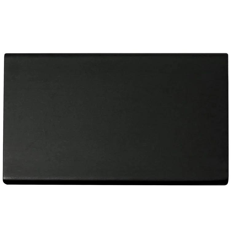Laurey Laurey Edge Pull 12" Center-To Center Matte Black Edge Cabinet Pull