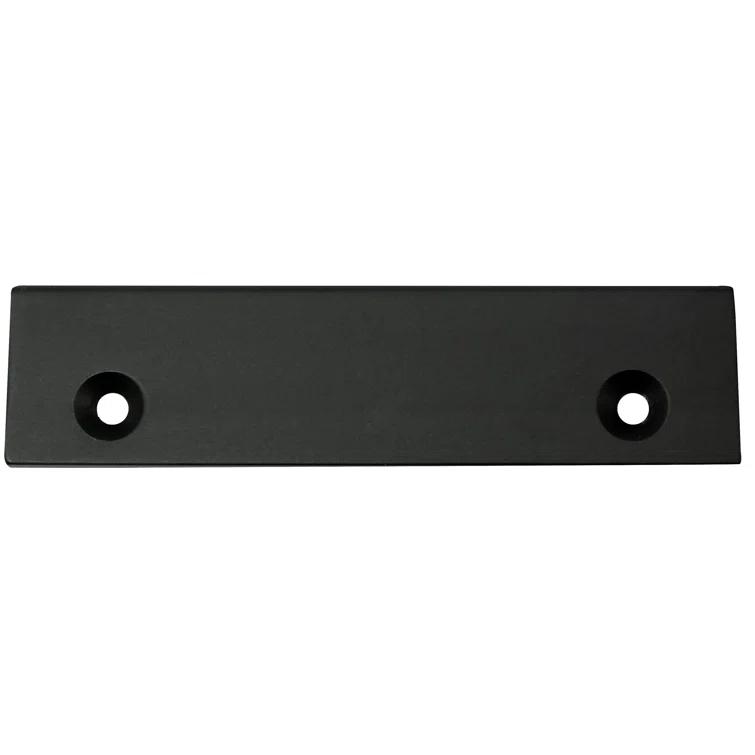 Laurey Laurey Edge Pull 12" Center-To Center Matte Black Edge Cabinet Pull