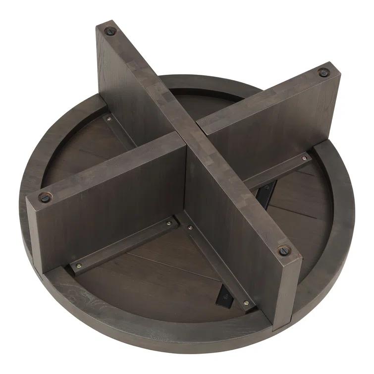 Alford Round Coffee Table - Brown