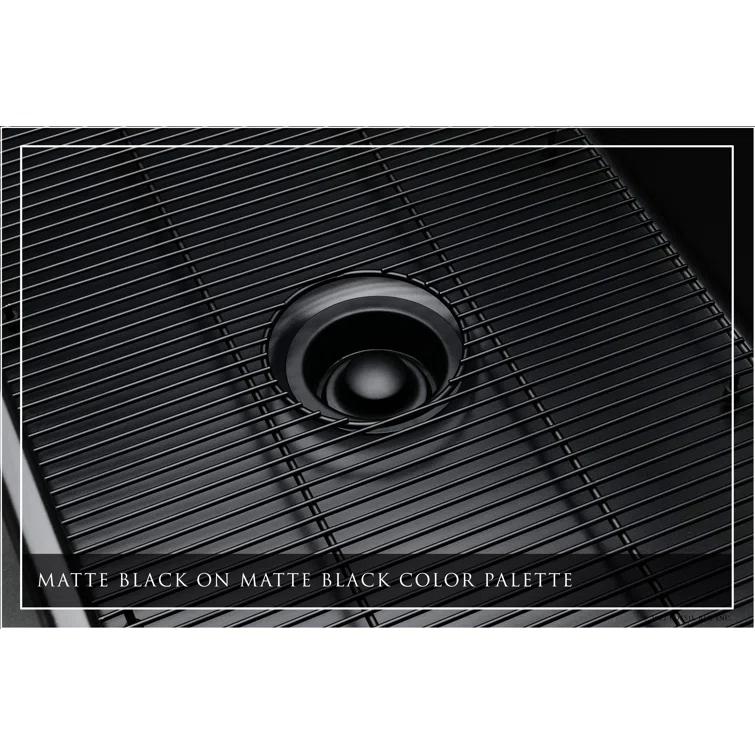 Matte Black Fireclay Single Bowl Farmhouse Kitchen Sink