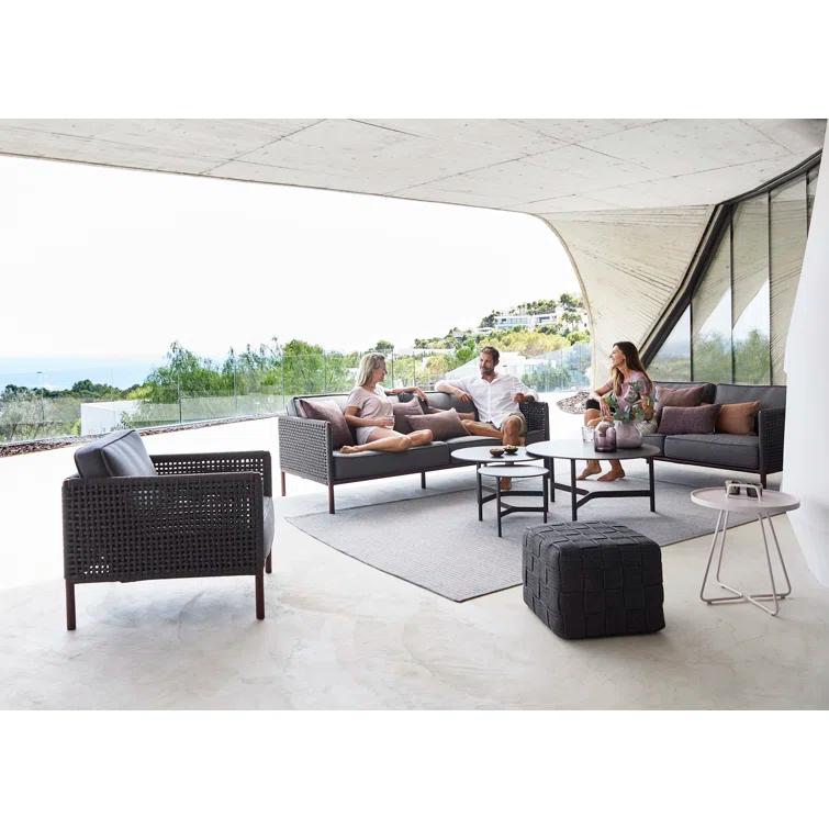 On-the-Move Round Metal Outdoor Side Table
