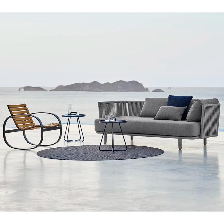 On-the-Move Round Metal Outdoor Side Table