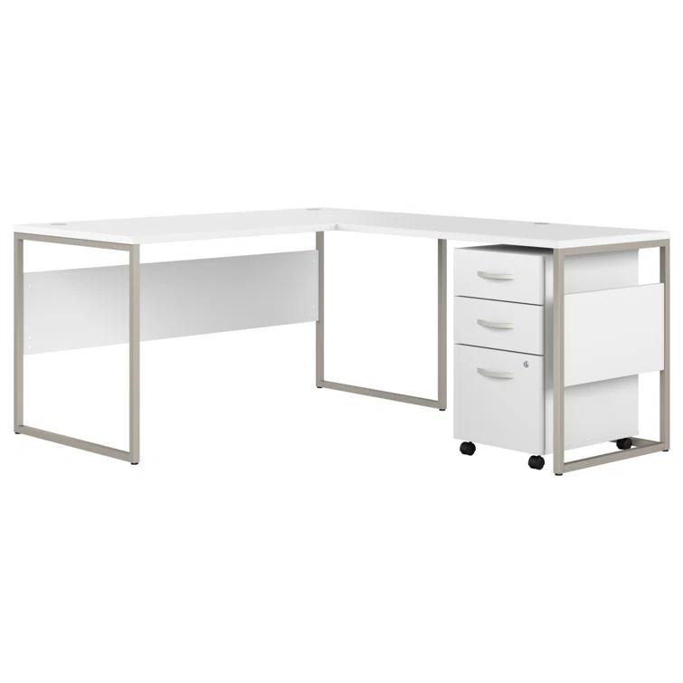 Hybrid L-Shaped Computer Desk Office Set