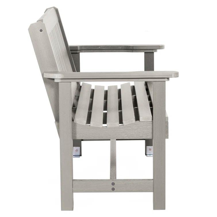 highwood  Commercial Grade Exeter 4 Foot Garden Bench Harbor Gray