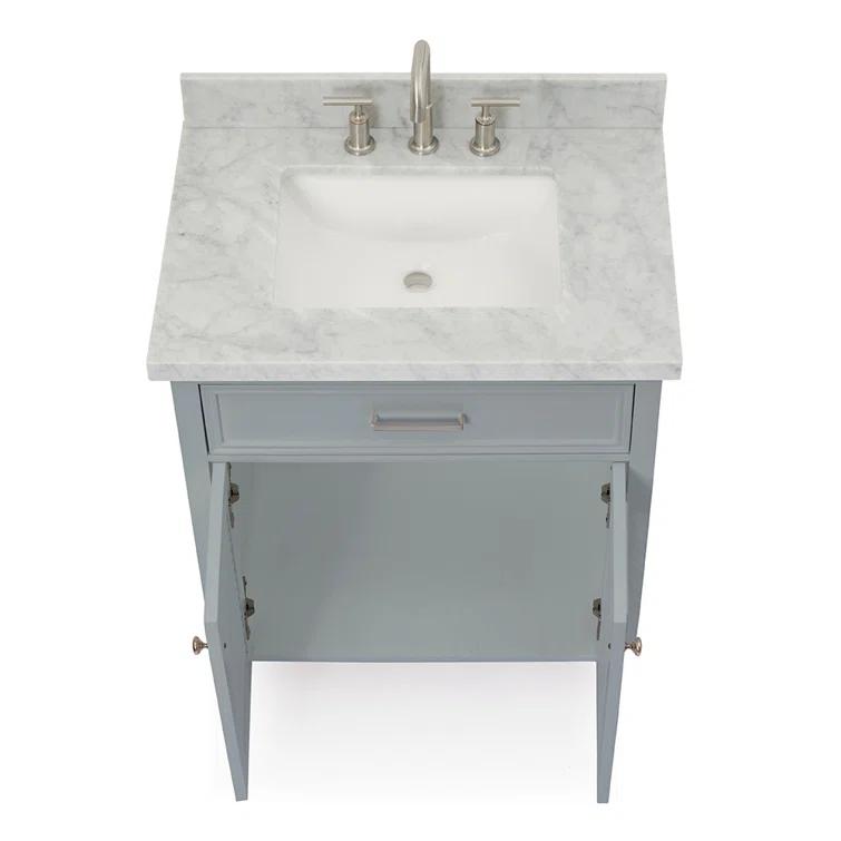 Hamil 31'' Single Bathroom Vanity with Marble Top