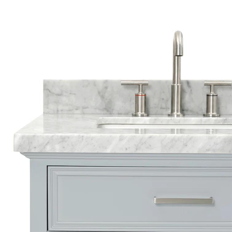 Hamil 31'' Single Bathroom Vanity with Marble Top