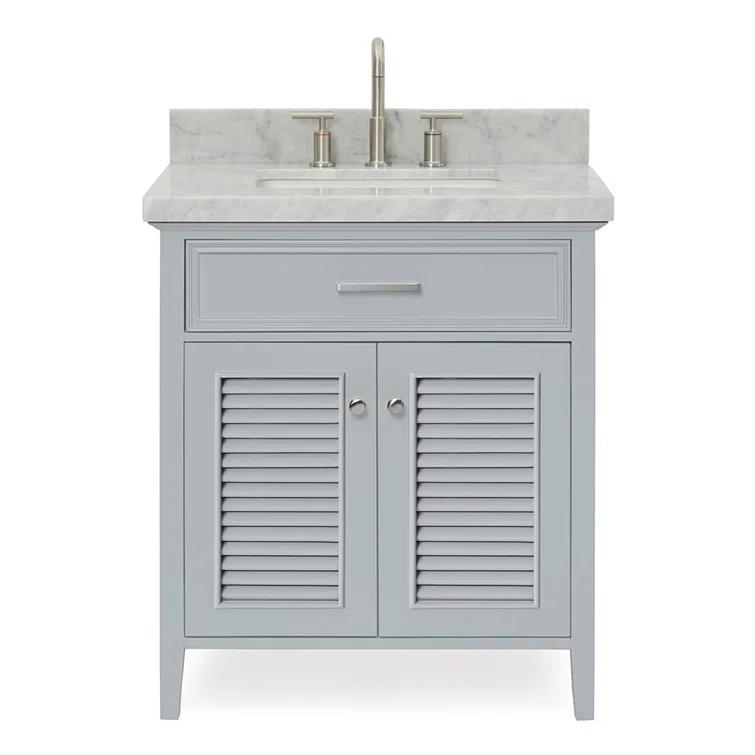 Hamil 31'' Single Bathroom Vanity with Marble Top