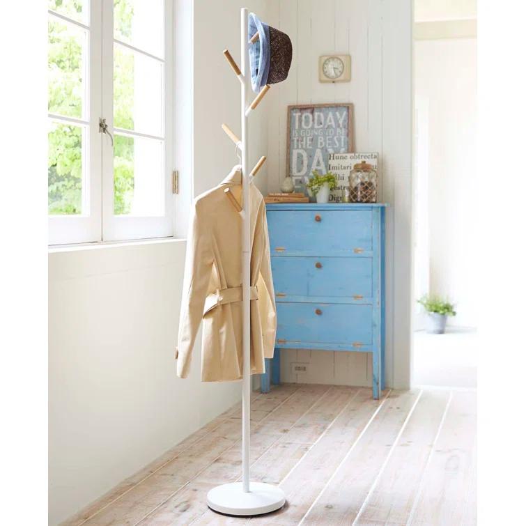 Yamazaki Home Coat Hanger, Steel, Weighted Base