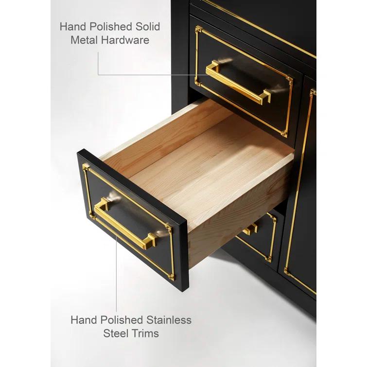 Aspen 48'' Single Bathroom Vanity with Carrara Marble Top