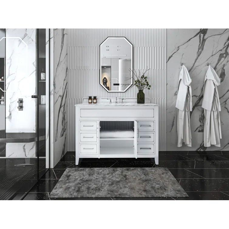 Aspen 48'' Single Bathroom Vanity with Marble Top