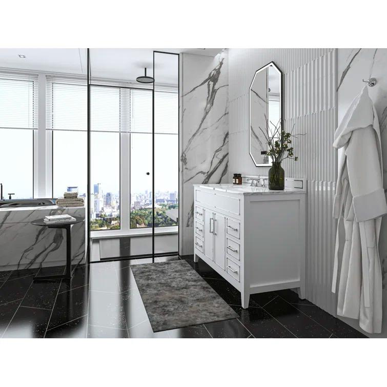 Aspen 48'' Single Bathroom Vanity with Marble Top