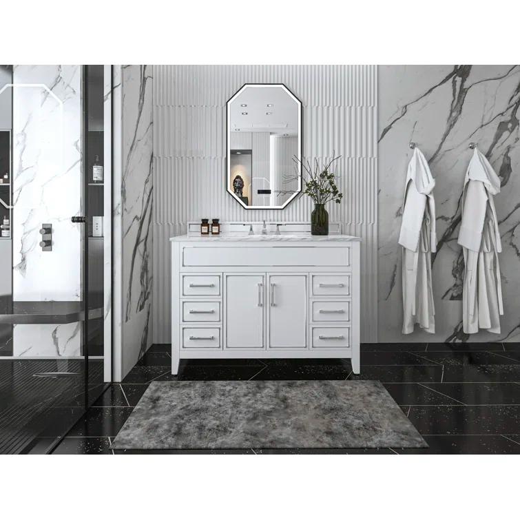 Aspen 48'' Single Bathroom Vanity with Marble Top