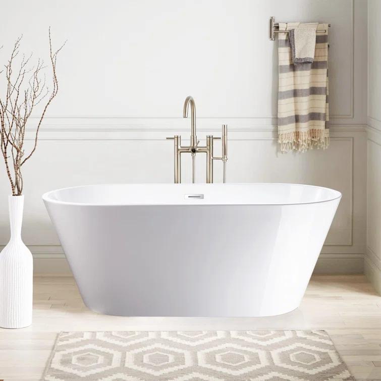 54'' x 29'' Freestanding Soaking Acrylic Bathtub