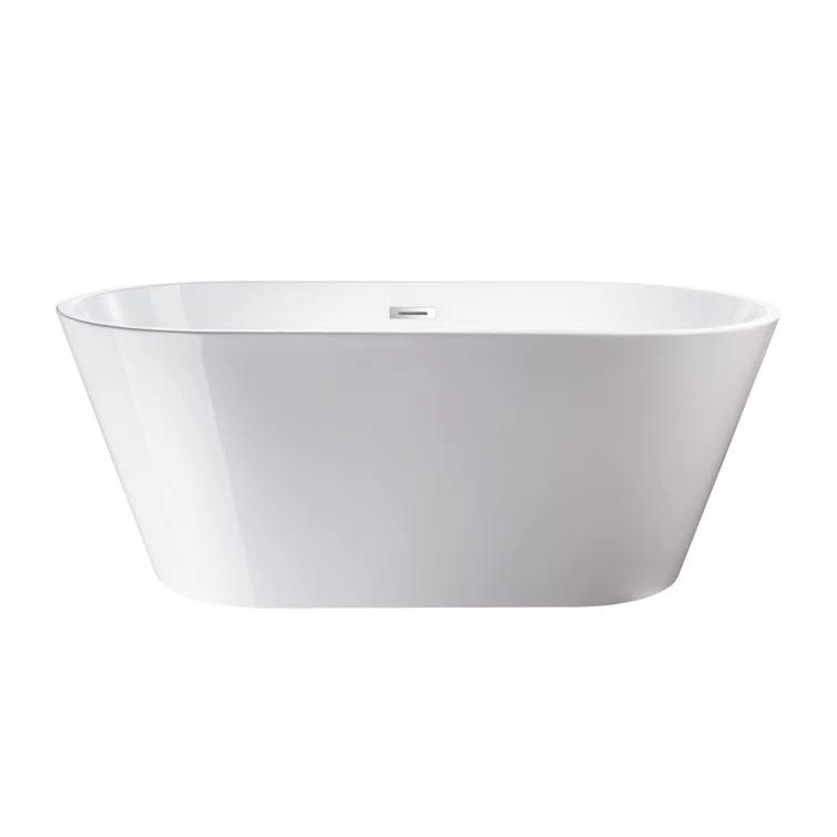 54'' x 29'' Freestanding Soaking Acrylic Bathtub