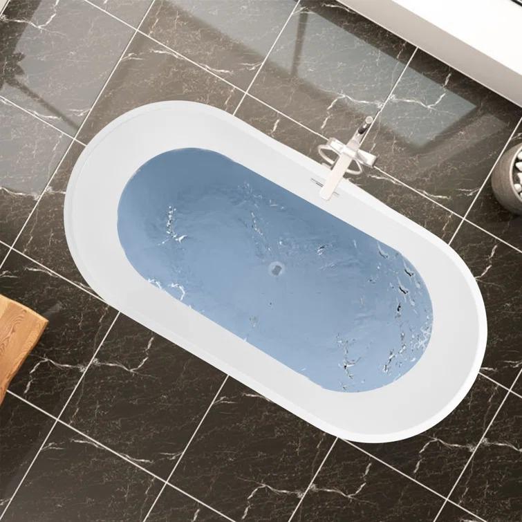 54'' x 29'' Freestanding Soaking Acrylic Bathtub