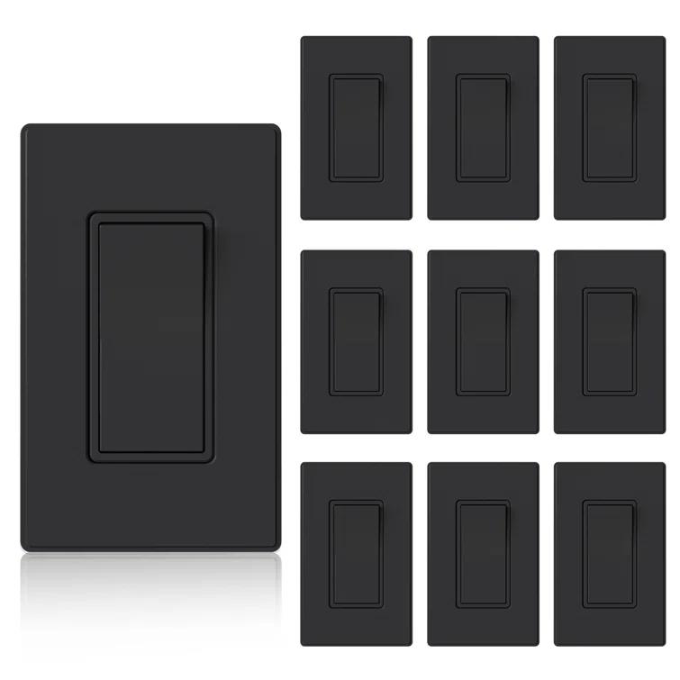15 Tamper Resistant Single Pole Rocker Light Switch