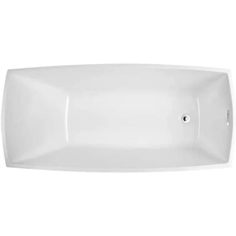 Vanity Art 67" X 31" Acrylic Freestanding Bathtub