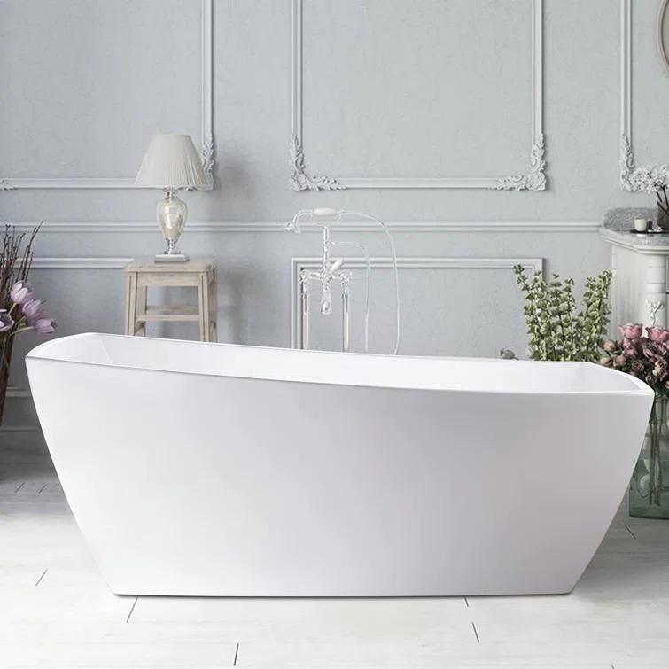 Vanity Art 67" X 31" Acrylic Freestanding Bathtub