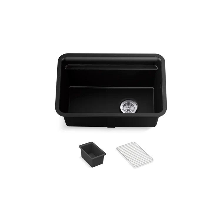Cairn 27-1/2 in. X 18-5/16 in. X 12-5/8 in. Undermount Utility Sink