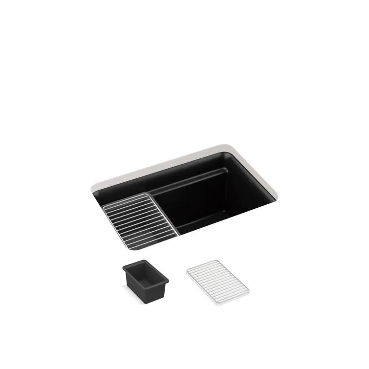 Cairn 27-1/2 in. X 18-5/16 in. X 12-5/8 in. Undermount Utility Sink