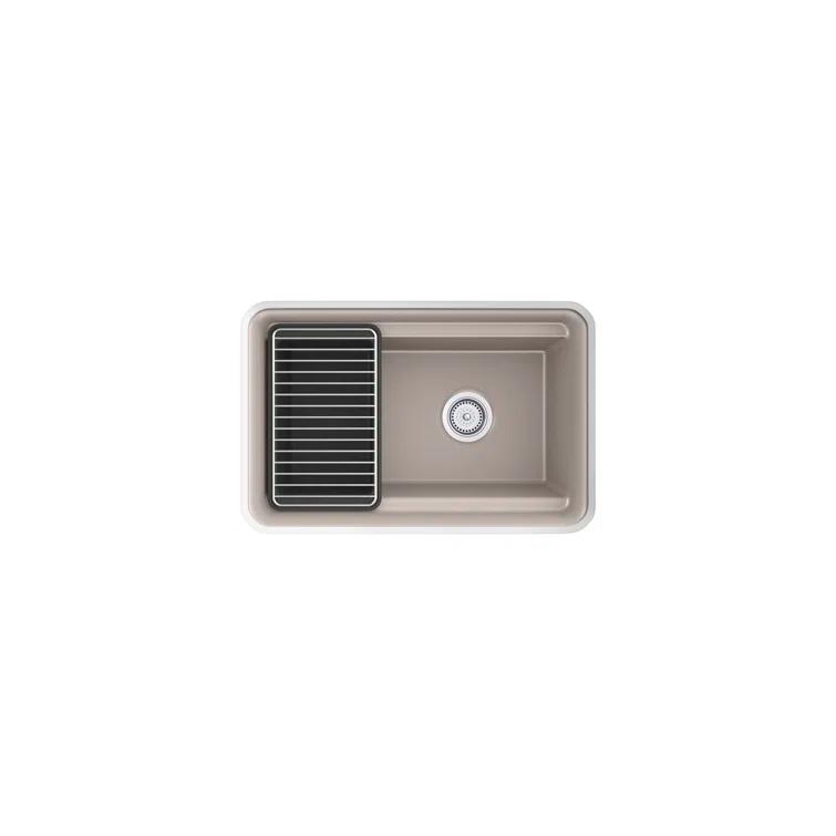 Cairn 27-1/2 in. X 18-5/16 in. X 12-5/8 in. Undermount Utility Sink