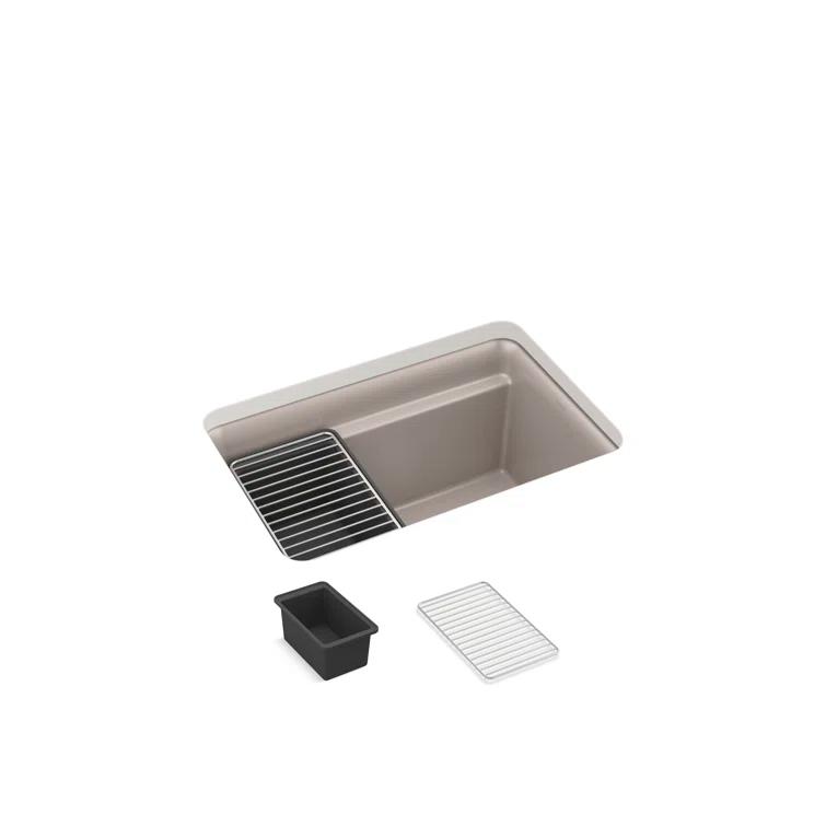 Cairn 27-1/2 in. X 18-5/16 in. X 12-5/8 in. Undermount Utility Sink