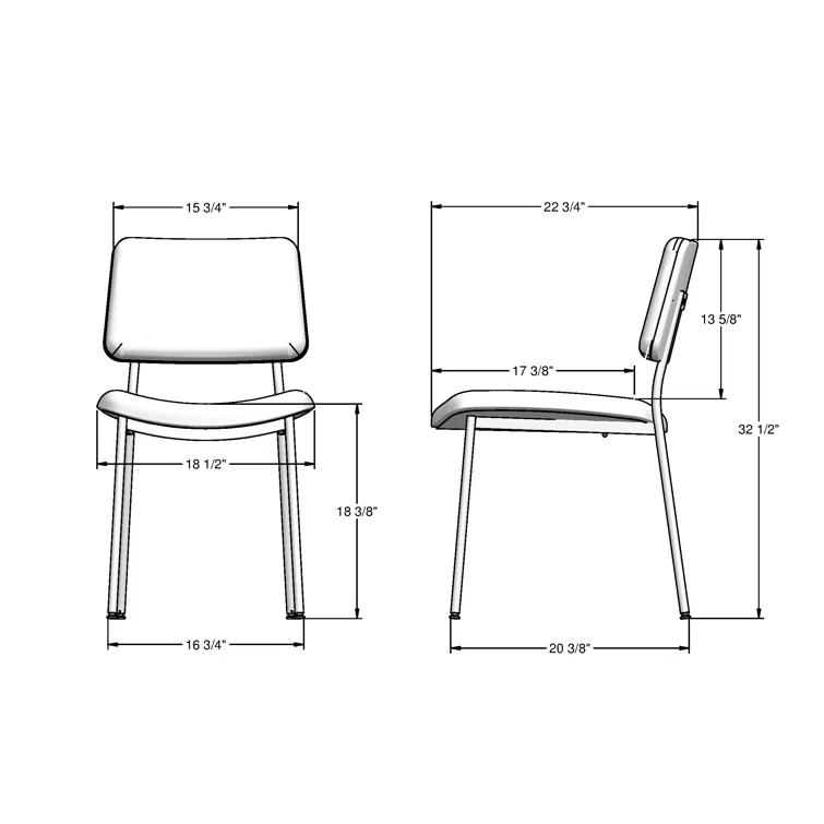 Horton Table and Sullivan Dining Chairs 5 Piece Dining Set